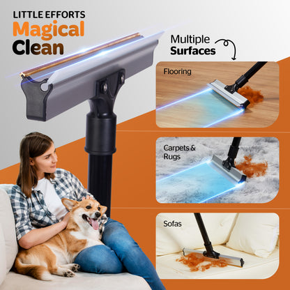 Best Pet Hair Remover Tool for Carpets and Flooring used on Multiple Surfaces.
